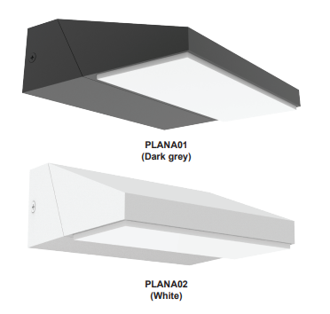 PLANA Exterior LED Adjust Wedge Surface Mounted Wall Light IP65